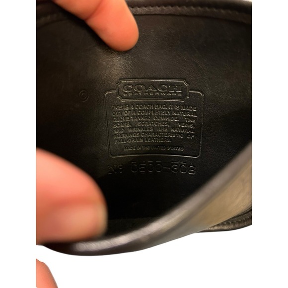 Vintage Coach Hadley Mini Crossbody Shoulder Bag Leather Purse‎ Designer Black - Picture 10 of 10